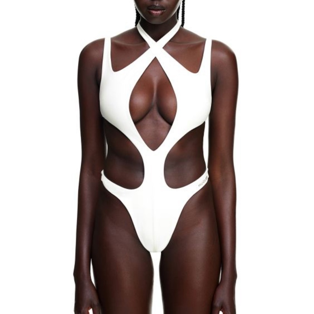 H&M Mugler cutout swimsuit